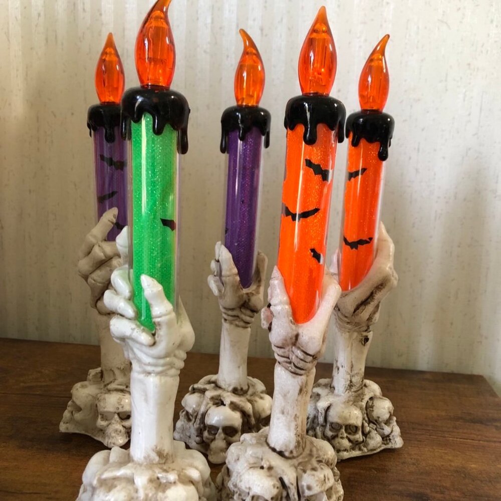 Halloween Ghost Hand Flameless Candle LED Light Bundle of 5 x 3 - Picture 3 of 6